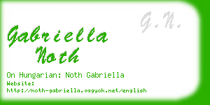 gabriella noth business card